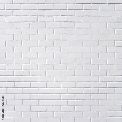 Tapeta ścienna na wymiar White brick wall