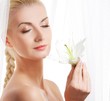 © Nejron Photo - Beautiful woman with lily flower