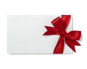 red ribbon card note