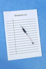 Canvas Print - Shopping list