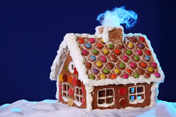 Wall Mural - Homemade gingerbread house