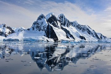 Wall Mural - snow-capped mountains