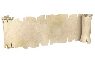 parchment banner 3d illustration