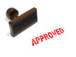 Approved rubber stamp