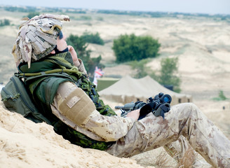 soldier at rest