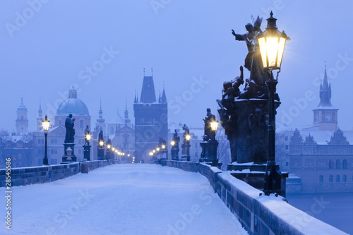 Obraz w ramie prague charles bridge