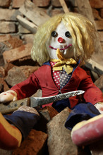Scary Doll With Big Knife