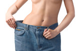 Fototapeta  - Slim waist. Girl's torso
