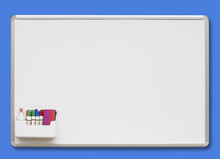 White Board  Isolated With Shadow And Clipping Path