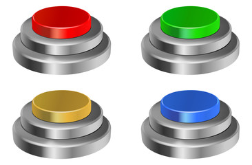 3d glossy buttons