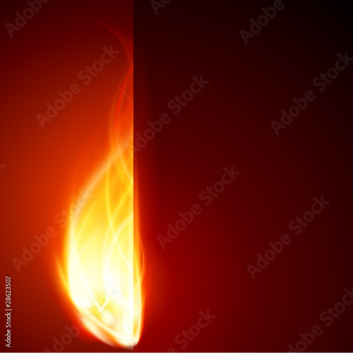 Abstract Burn Flame Fire Wall Vector Background Buy This Stock