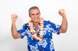 © goodluz - Happy man with hawaiian shirt