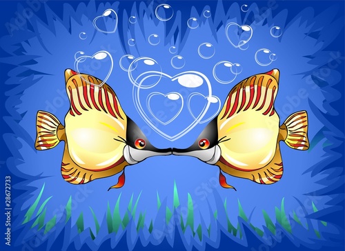 Pesci e Amore-Fishes and Love-Vector