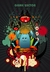 Wall Mural - personajes abstractos en vector