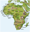 Landkarte von Afrika