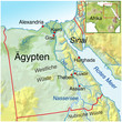 Landkarte von Aegypten