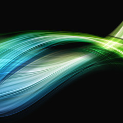 Fototapete - Abstract elegant wave background design illustration with space for text
