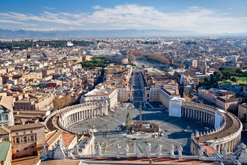 Wall Mural - view on St.Peter Square