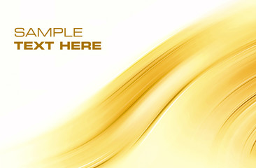 Wall Mural - abstract yellow wave