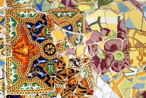 Dekoracja na wymiar  kwiatowy-wzor-mozaiki