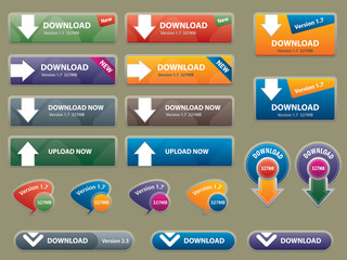 Wall Mural - communication box and buttons to interface websites