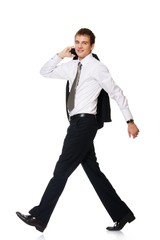 Sticker - Young happy businessman