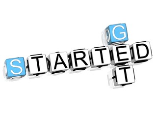 Poster - Get Started Crossword