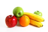 Fototapeta Kuchnia - Fruchtmix - Apfel, Bananen, Orange