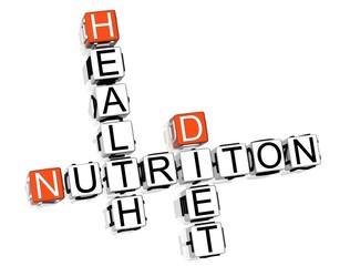 Poster - Nutrition Health Diet Crossword