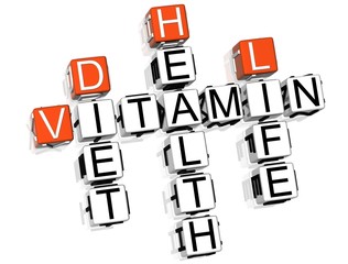 Poster - Vitamin Health Life Diet Crossword