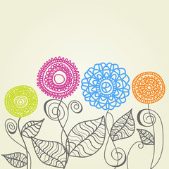 Poster - Floral background