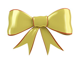 Wall Mural - gold bow