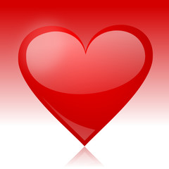 Poster - red heart