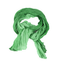 Green Cotton Scarf Isolated On A Background
