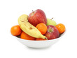 Fresh fruit in white bowl