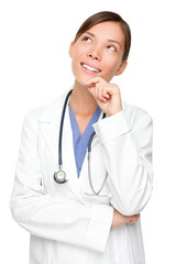 Wall Mural - Young medical doctor thinking