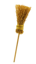 Broom (miniature), Isolated On White
