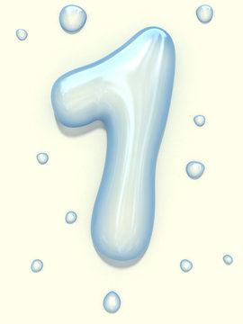 Water blob font