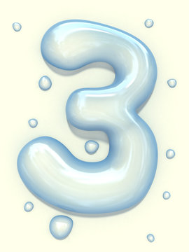 Water blob font