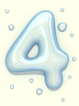 Water blob font