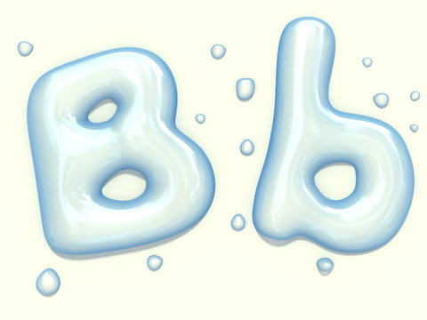 Water blob font