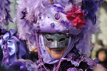 Carnival Mask In Venice, Italy.