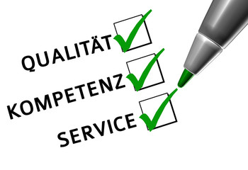 qualität kompetenz service