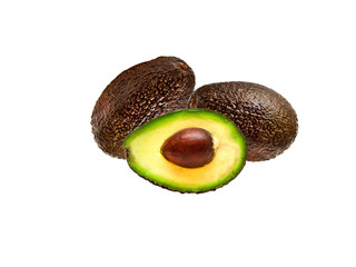 avocado isolated on white background