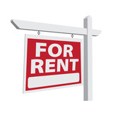 Fototapeta Przestrzenne - For Rent Vector Real Estate Sign