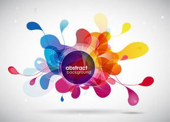 Wall Mural - Abstract colored background.