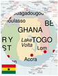 © juan35mm - ghana map africa world business success background