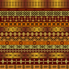 Wall Mural - Background with African ethnic motifs