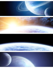Wall Mural - collection space banners