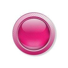 Pink Button With Grunge Effect